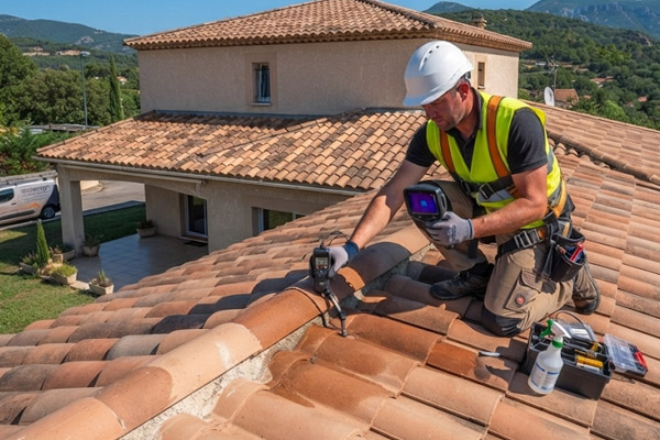 Détection de fuites et réparation urgence toiture